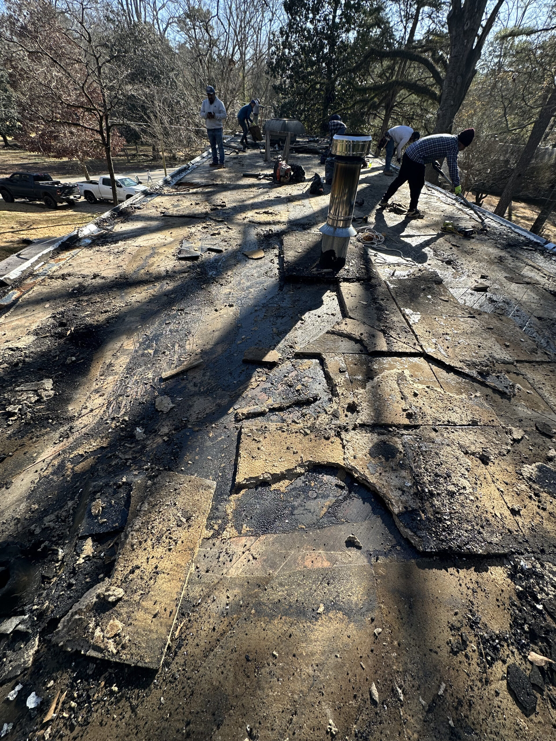 Removing bad ISO board insulation