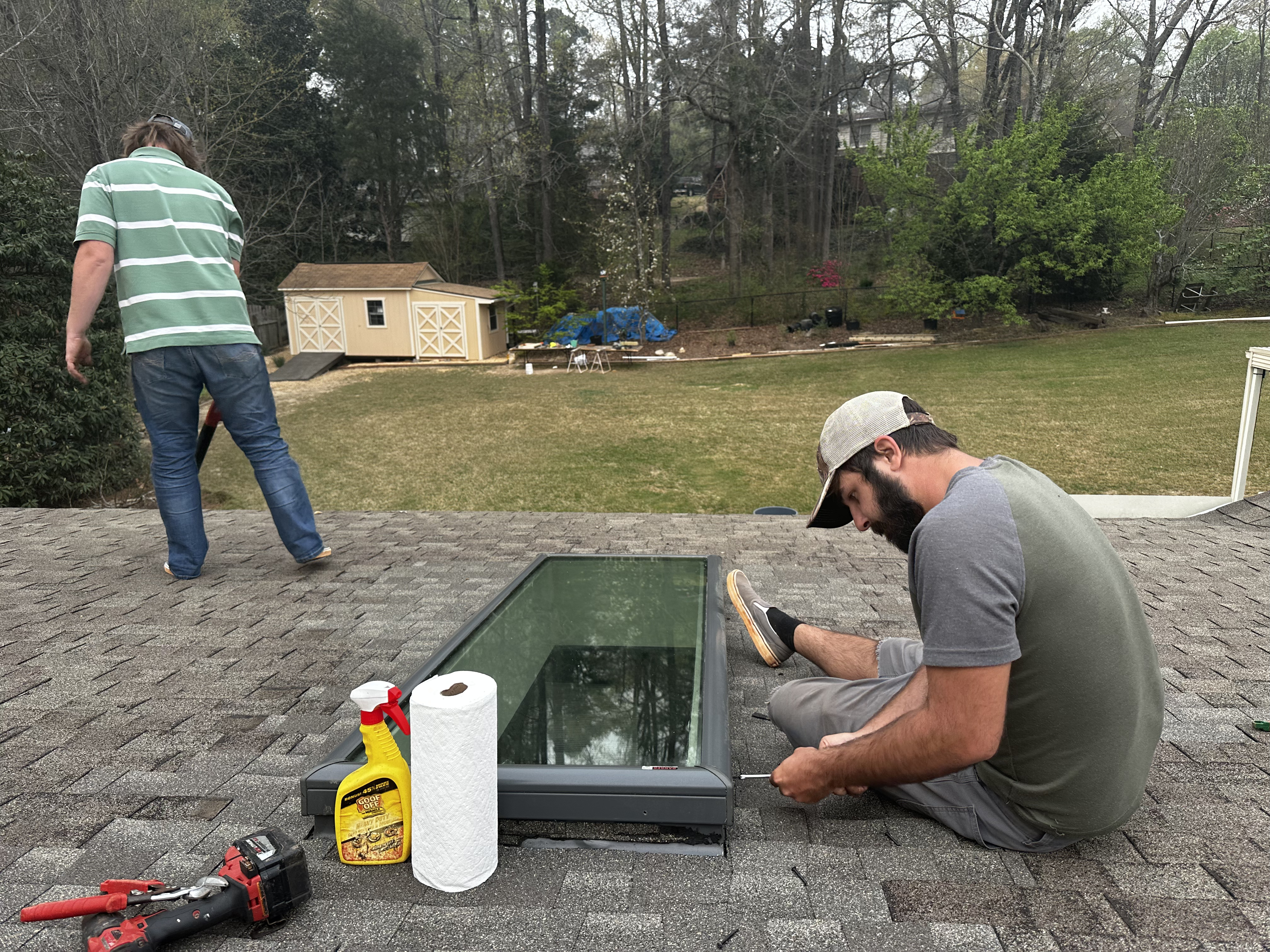 Installing and cleaning a velux skylight auburn al