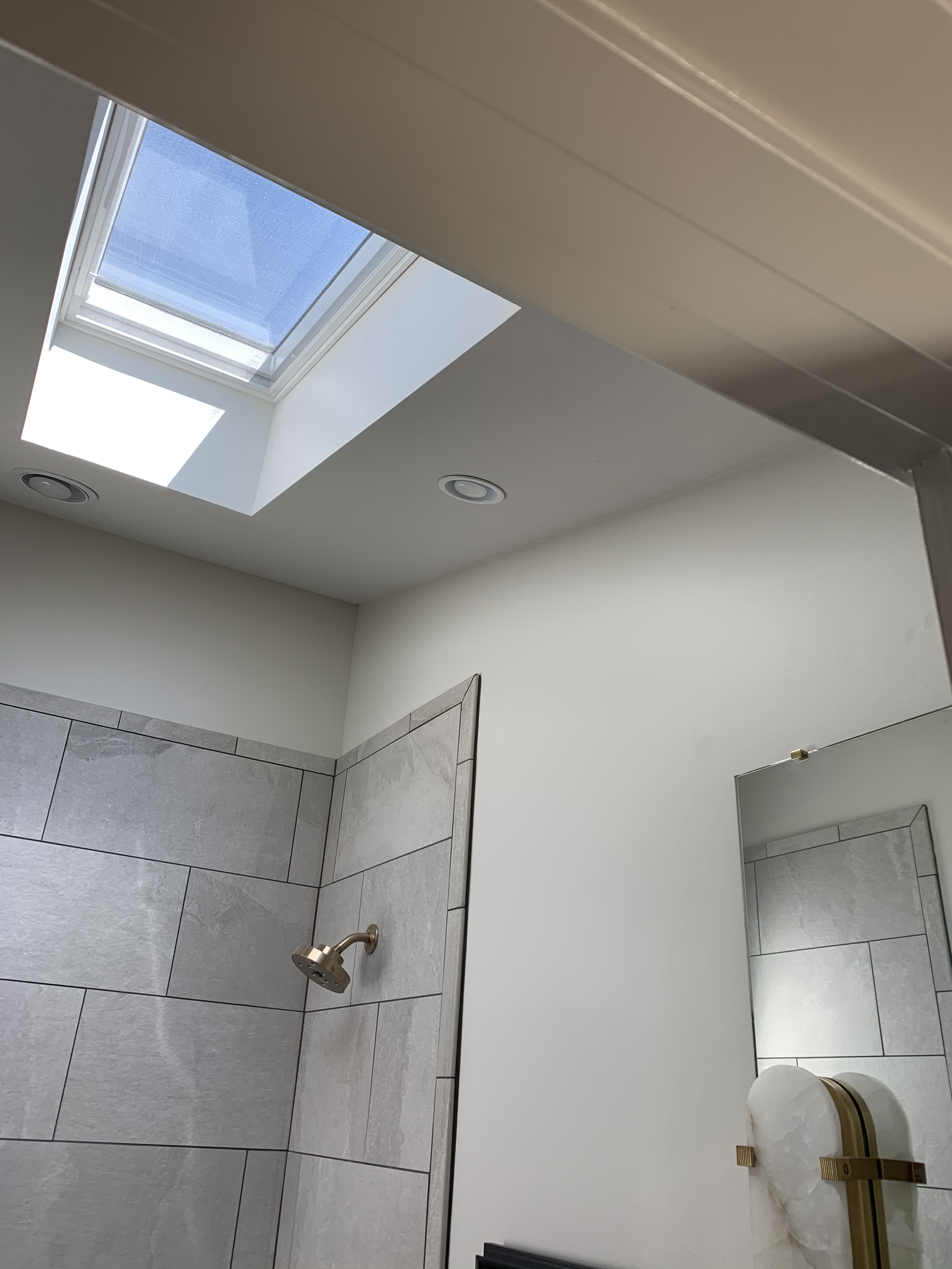 A finished velux skylight in bathroom install cary woods auburn al